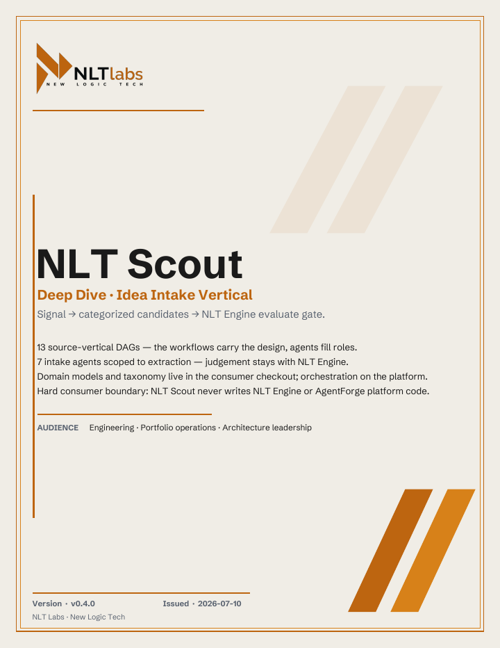 Cover of Vol 7: NLT Scout Deep Dive