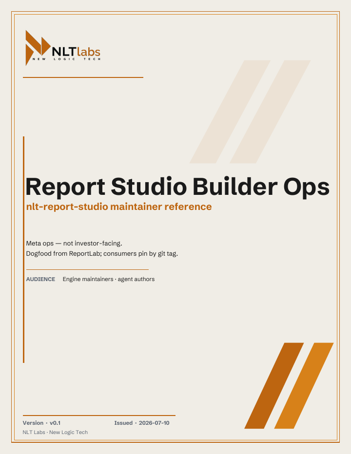 Cover of Vol 9: Report Studio Builder Ops